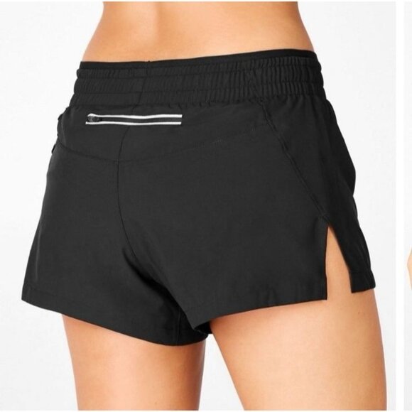 Fabletics Shorts Womens XL Black Running Pull On Activewear Lined Built in Brief - Picture 6 of 6